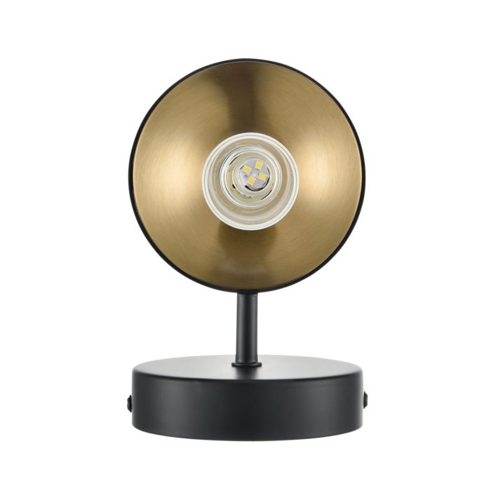 Бра LUMION TAMARESA, черный, бронза, прозрачный/черный, бронзовый, G9, 60W