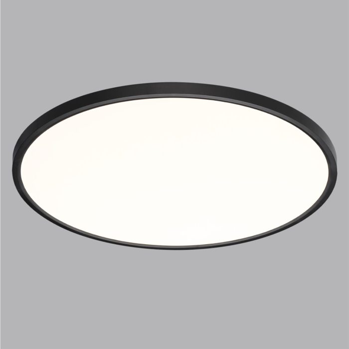 Настенно-потолочный светильник SONEX ALFA BLACK, белый, черный/черный, LED, LED 48W, 3000K