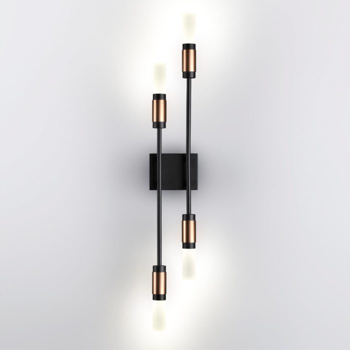 Бра ODEON LIGHT Candel, матовый черный/ант бронза, LED, LED 10W, 4000K