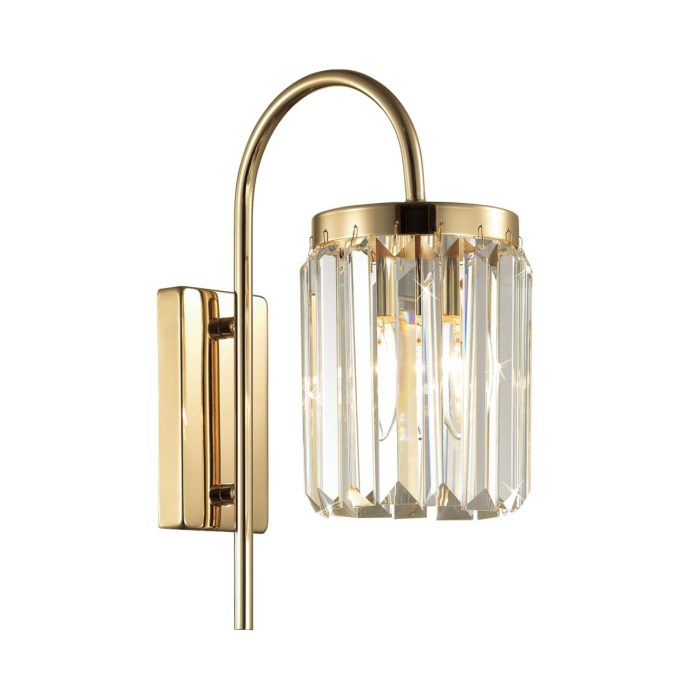 Бра ODEON LIGHT VASSA, золотой/хрусталь, E14, 40W