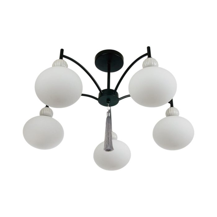 Потолочный светильник LUMION GLORIYA, черный, серый, белый/черный, серый, E14, 200W