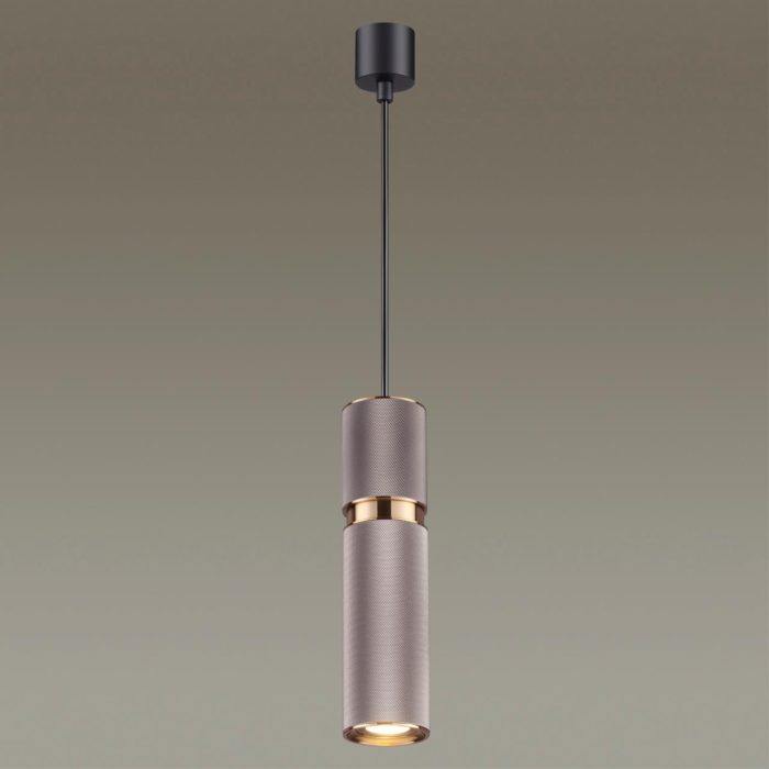 Подвесной светильник ODEON LIGHT AFRA, коричневый/золотой, GU10 LED, 5W