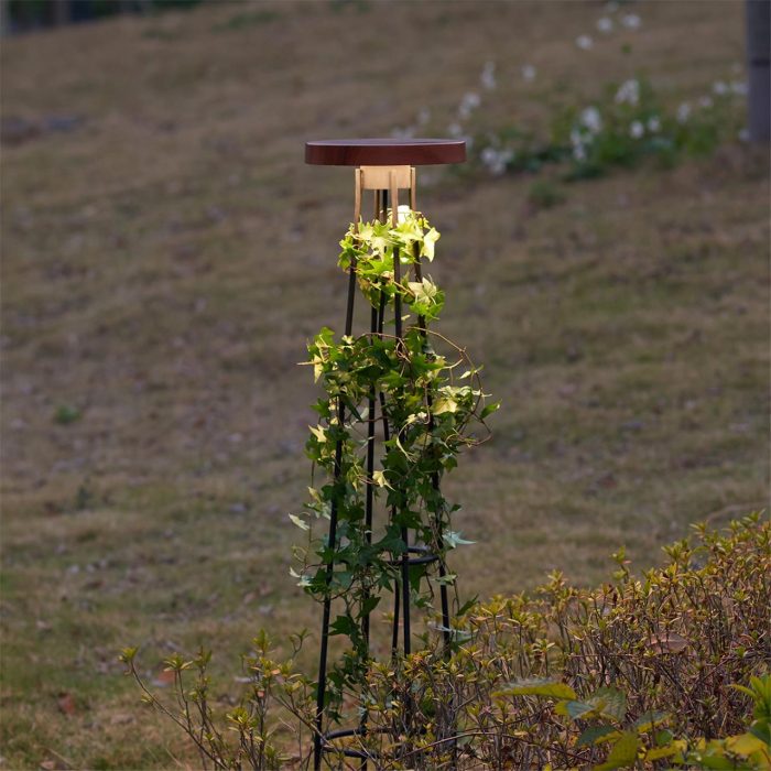 Уличный светильник ODEON LIGHT LIANA, черный/коричневый, LED, LED 12W, 3000K
