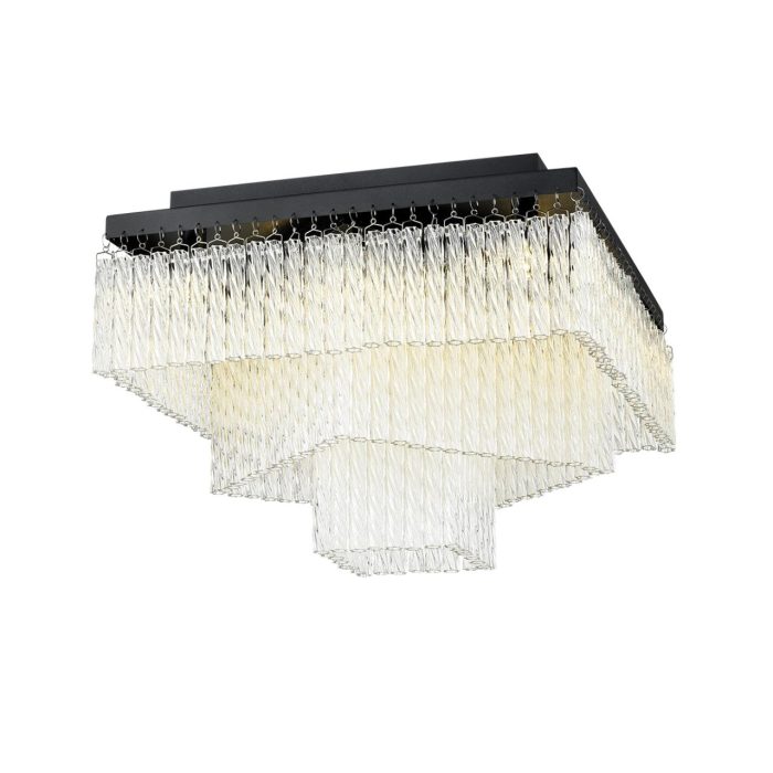 Потолочный светильник LUMION SPIRALS, черный, прозрачный/черный, G9, 220W