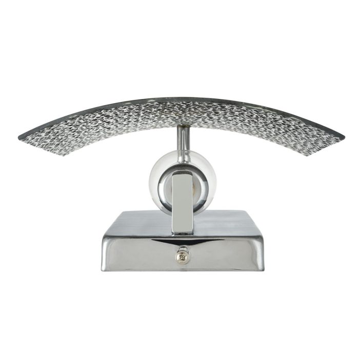Бра LUMION DANDY, хром, серый, прозрачный/хром, E14, 40W