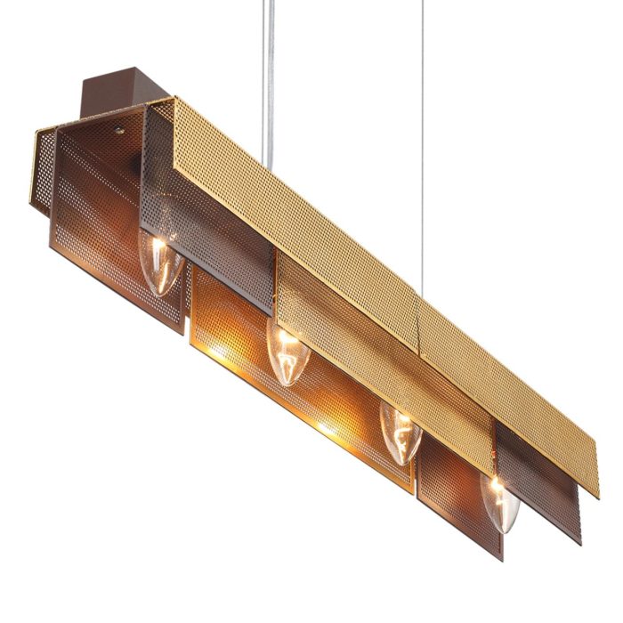 Подвесной светильник LUMION DANA, кофе, золотой/коричневый, золотой, E14, 160W