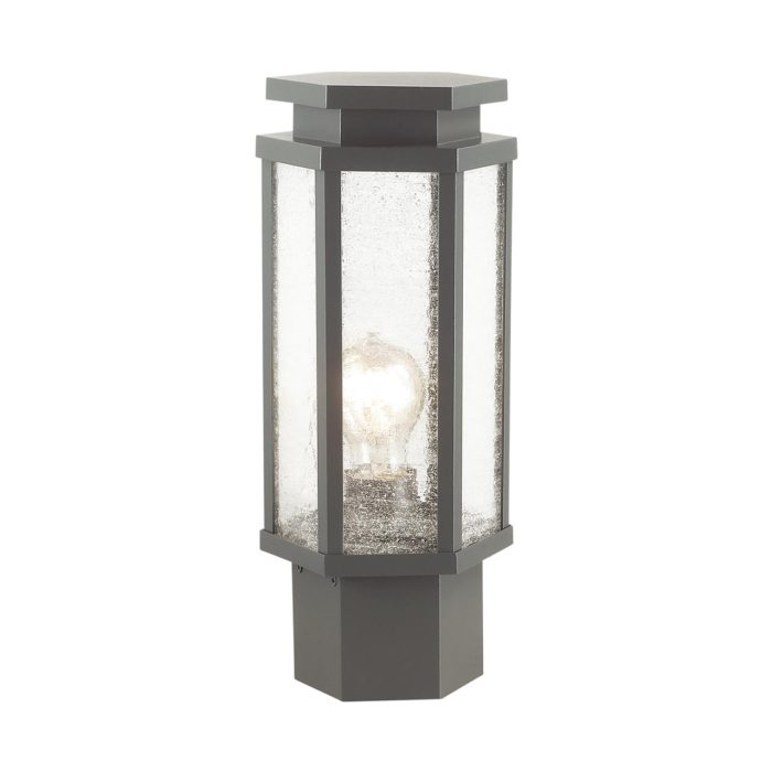 Уличный светильник ODEON LIGHT GINO, темно-серый/белый, E27, 100W