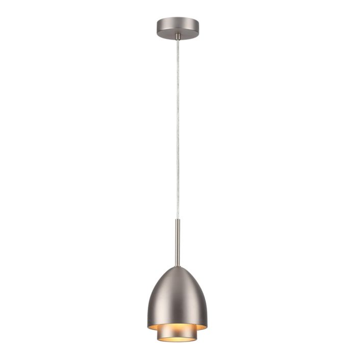 Подвесной светильник LUMION AVRORA, никель/никель, серебристый, E14, 40W