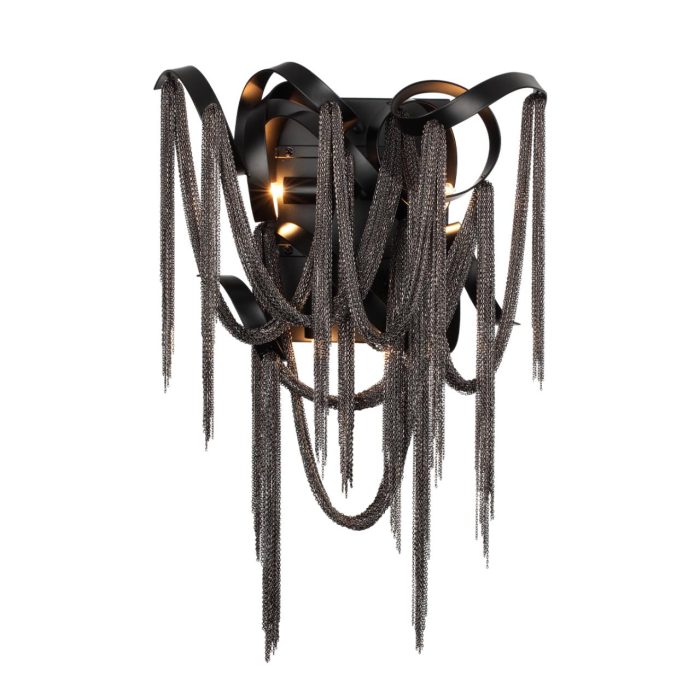 Бра ODEON LIGHT CHAINY, черный матовый/черный хром, G9, 160W