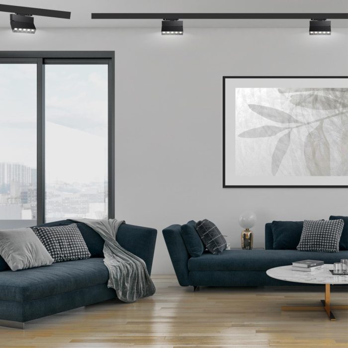 Трековый светильник NOVOTECH EOS, черный, LED, LED 25W, 4000K