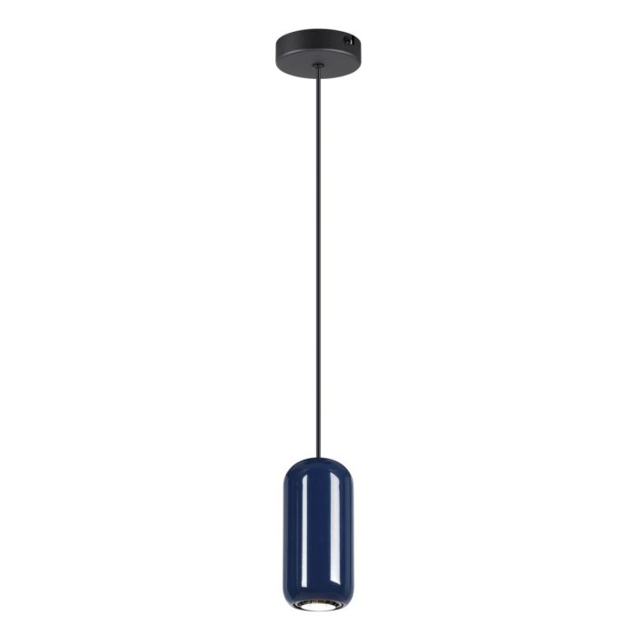 Подвесной светильник ODEON LIGHT OVALI, черный/синий, GU10, LED 4W