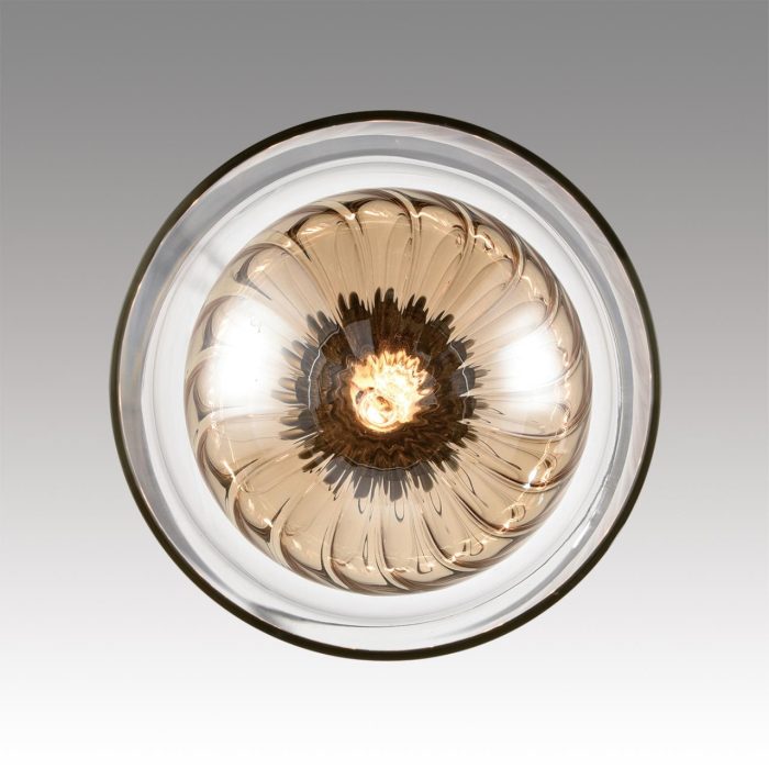 Подвесной светильник LUMION GALLO, хром, амбер, прозрачный/хром, G9, 20W