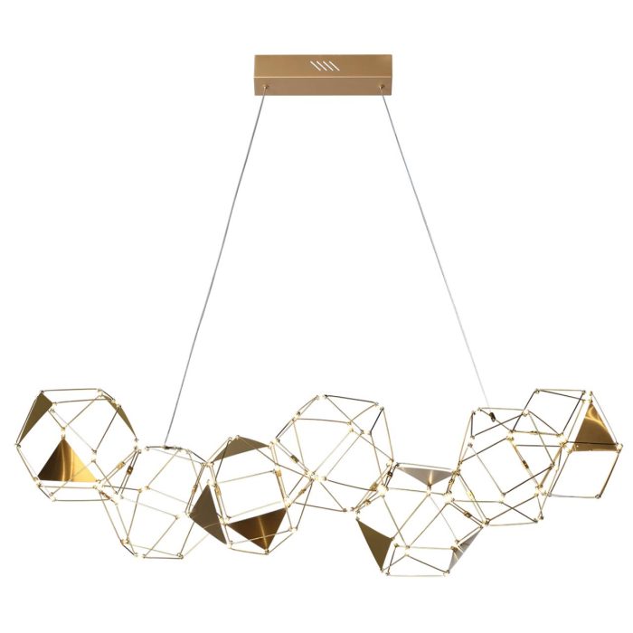 Люстра ODEON LIGHT TRELLIS, античная бронза/античная бронза, латунь, LED, LED 32W, 4000K