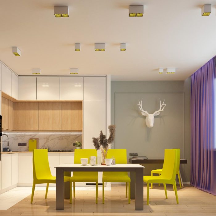 Светильник накладной NOVOTECH RECTE, белый/золото, LED, LED 10W, 4000K
