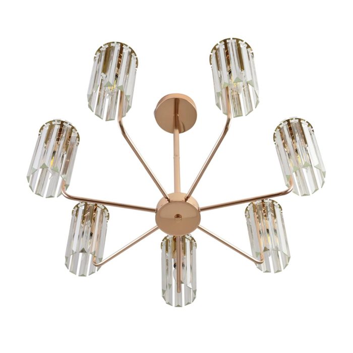 Потолочный светильник LUMION FAVLA, золото, прозрачный/золотой, E14, 280W