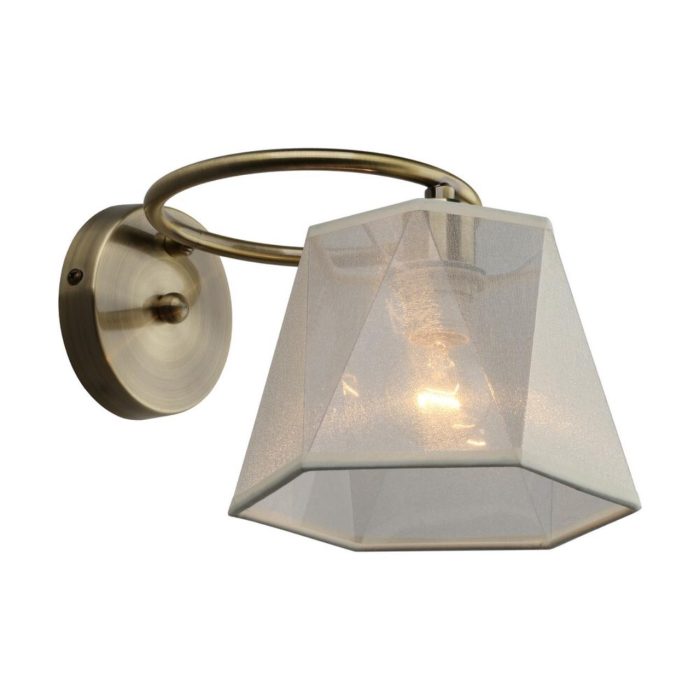 Бра Omnilux Rapallo OML-65011-01, бронза + Белый + прозрачный