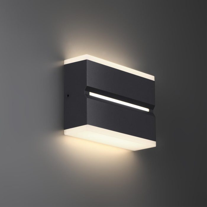 Уличный светильник NOVOTECH STRAIT, черный, LED, LED 12W, 4000K