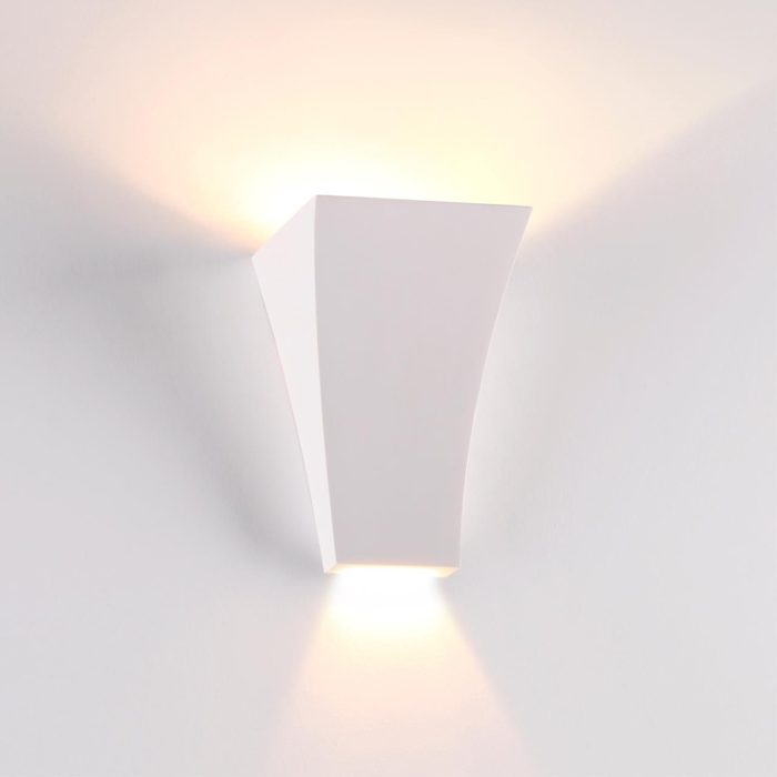 Бра ODEON LIGHT GIPS, белый гипсовый/белый, G9, 25W