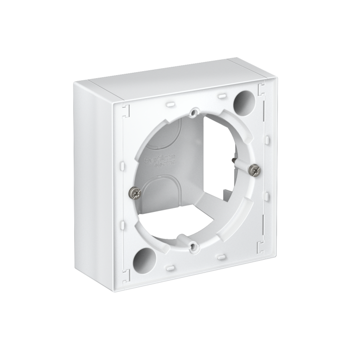 AtlasDesign коробка для наружного монтажа, белый.