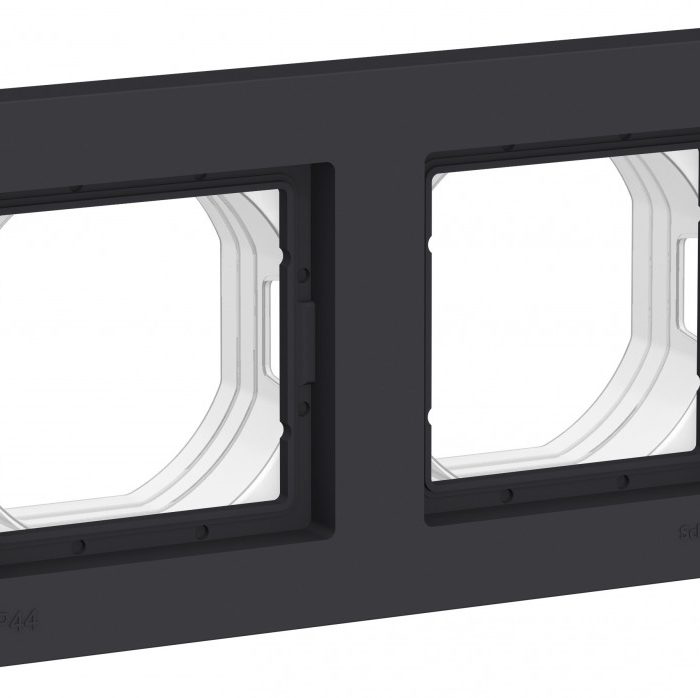 AtlasDesign Aqua 2-постовая рамка, IP44, карбон