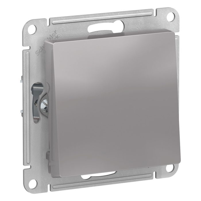 AtlasDesign Aqua 1-клавишный переключатель, IP44, сх.6, 10ах, механизм, алюминий