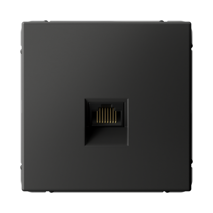 ArtGallery розетка компьютерная RJ45, кат. 6A, механизм, базальт