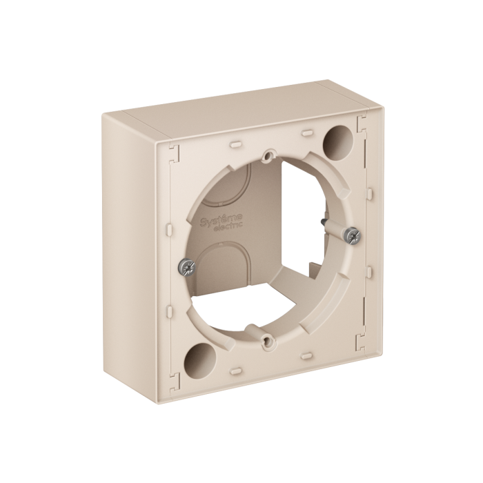 AtlasDesign коробка для наружного монтажа, бежевый