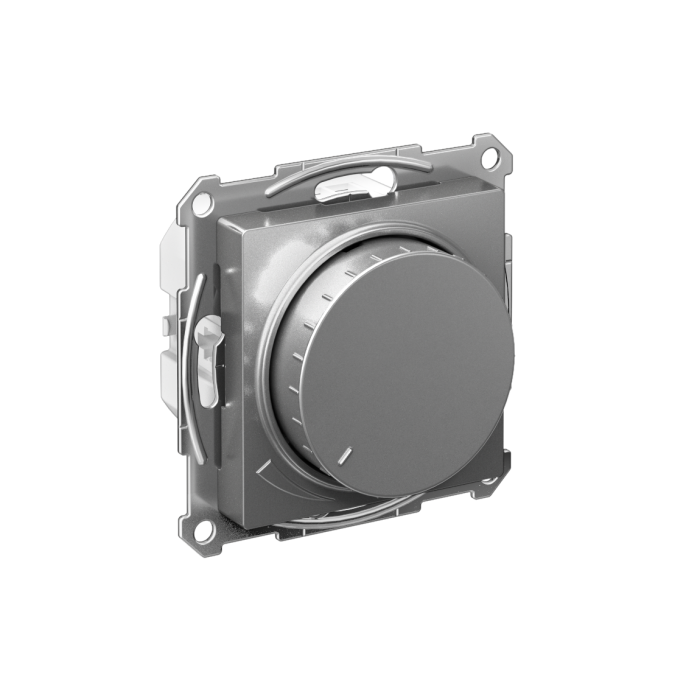 AtlasDesign светорегулятор (диммер) поворотно-нажимной, LED, RC, 400Вт, механизм, сталь