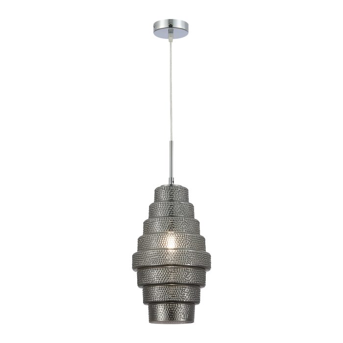 Подвес ST-Luce Хром/Дымчатый E27 1x40W РЕКСИТ