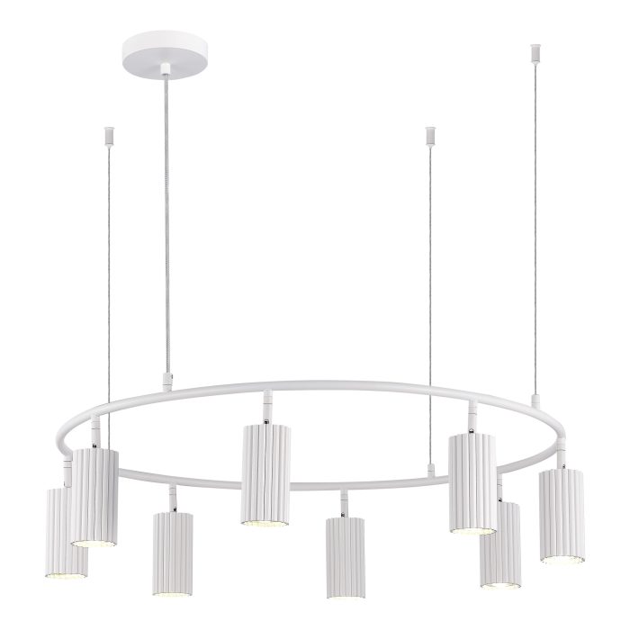 Светильник подвесной ST-Luce Белый/Белый GU10 8x5W 4000K КЕНДО