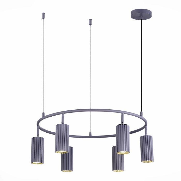 Светильник подвесной ST-Luce Серый/Серый GU10 6x5W 4000K КЕНДО