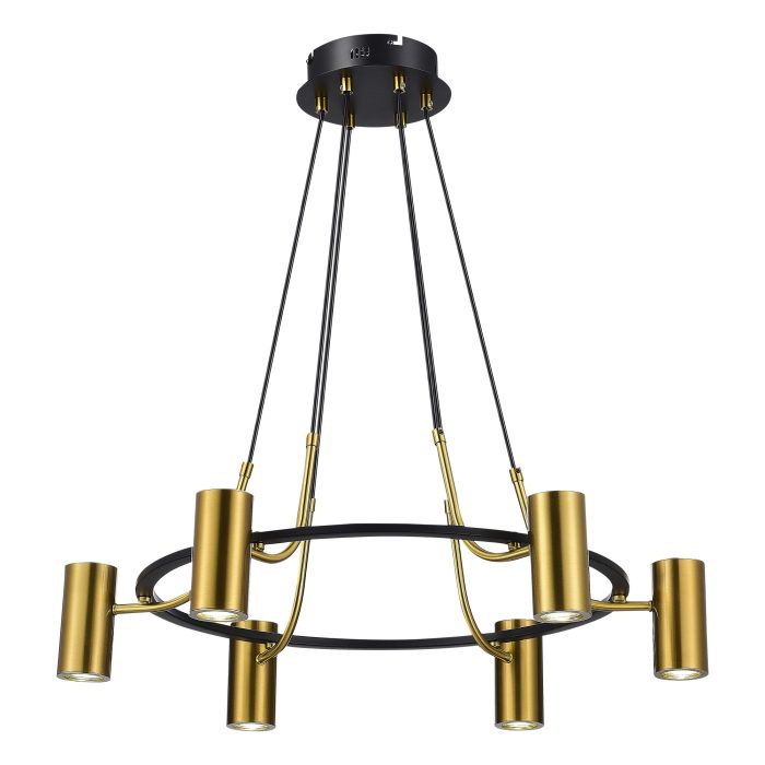 Светильник подвесной ST-Luce Черный, Латунь/Латунь GU10 6x5W 4000K ТАЛИА