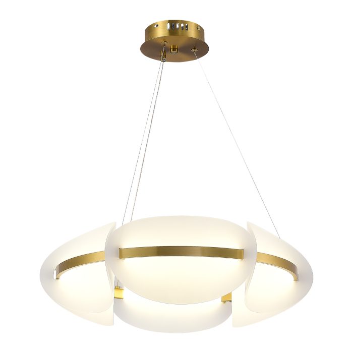Люстра подвесная ST-Luce Золотистый/Белый LED 1x45W 3000K ЭТУАЛЬ