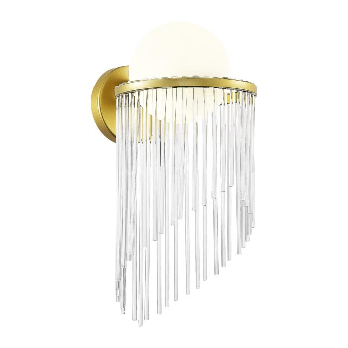 Бра ST-Luce Золотистый/Белый E27 1x60W АЛЕГРО
