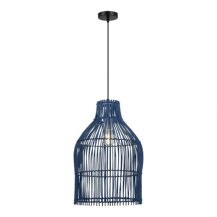 Светильник подвесной ST-Luce Черный/Синий E27 1x40W ЧЕСТА