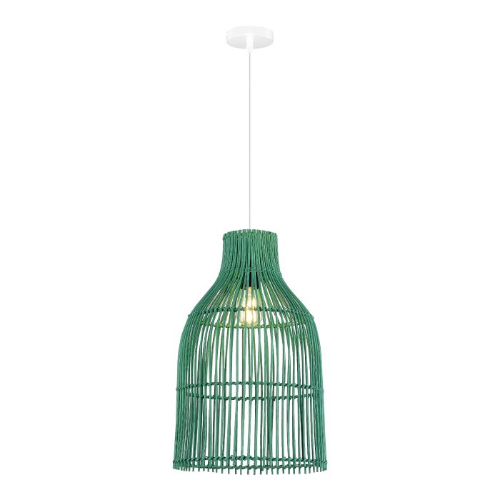 Светильник подвесной ST-Luce Белый/Зеленый E27 1x40W ЧЕСТА