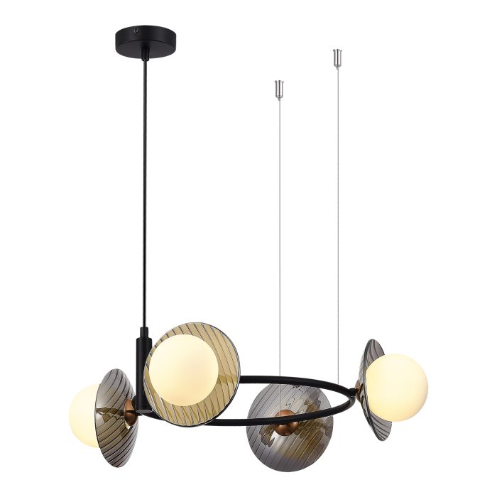 Светильник подвесной ST-Luce Черный/Дымчатый, Белый G9 4x5W 4000K НУН