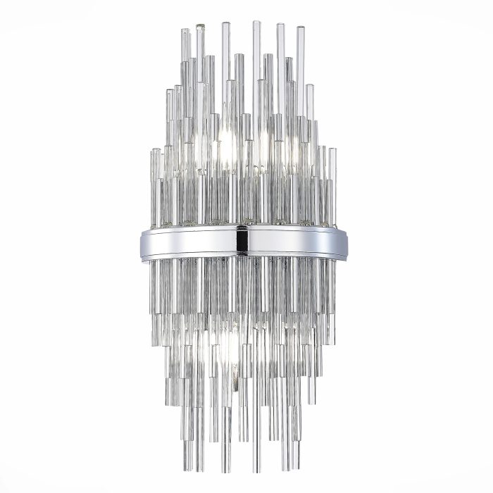 Бра ST-Luce Хром/Прозрачный, Хром E14 2x40W ТЕРАМО