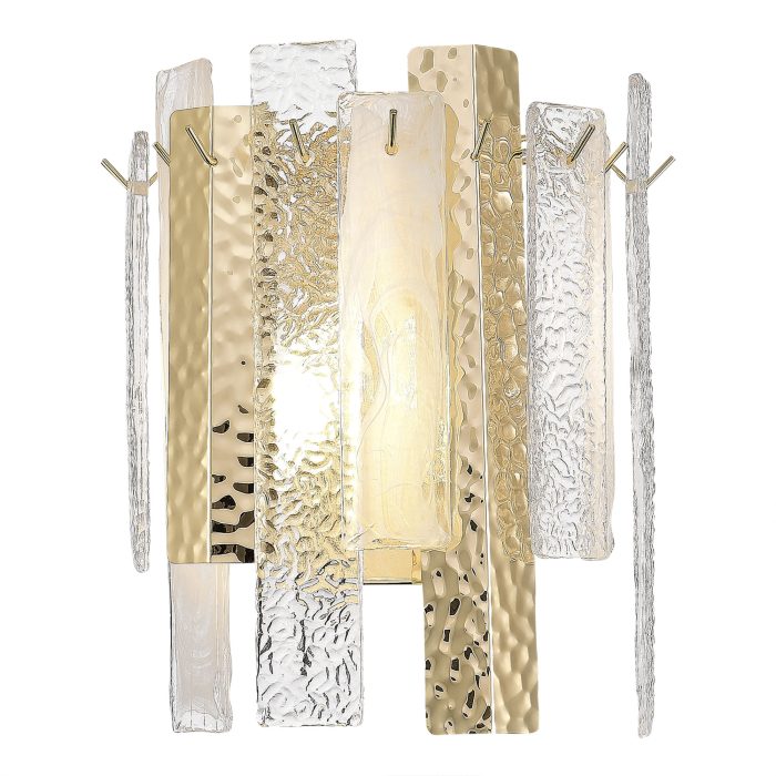 Бра ST-Luce Золотистый/Белый, Золотистый E14 2x40W СКОЛАРЕ