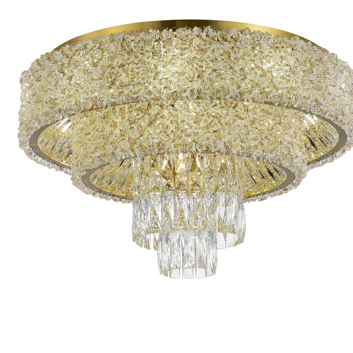 Светильник потолочный ST-Luce Латунь/Прозрачный, Янтарный E14 16x60W СЕЛИНЕ