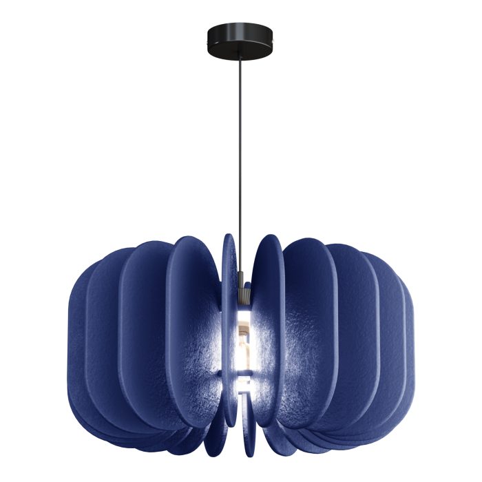 Светильник подвесной ST-Luce Черный/Синий E27 1x60W СЕНТИТО