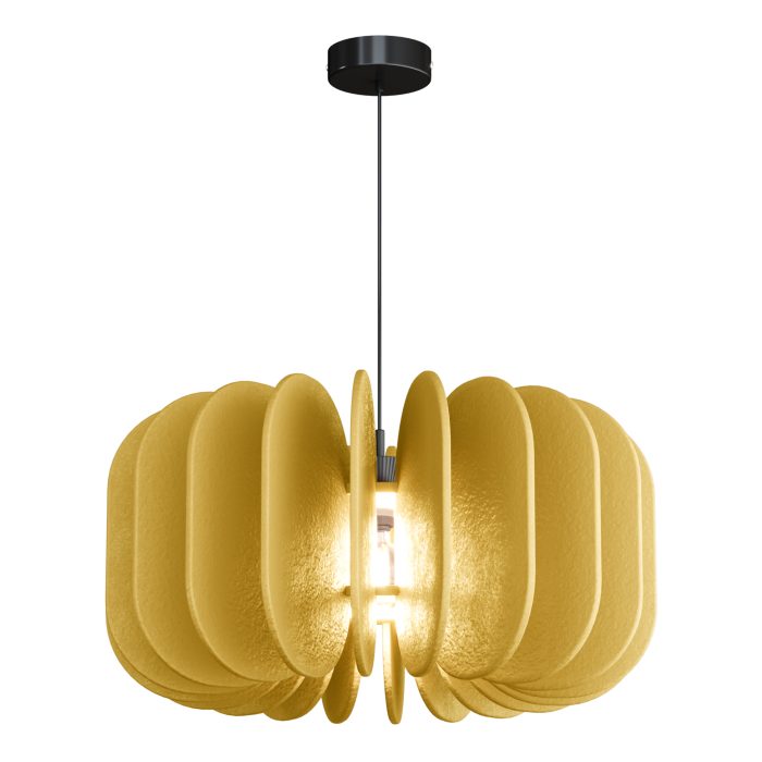 Светильник подвесной ST-Luce Черный/Желтый E27 1x60W СЕНТИТО