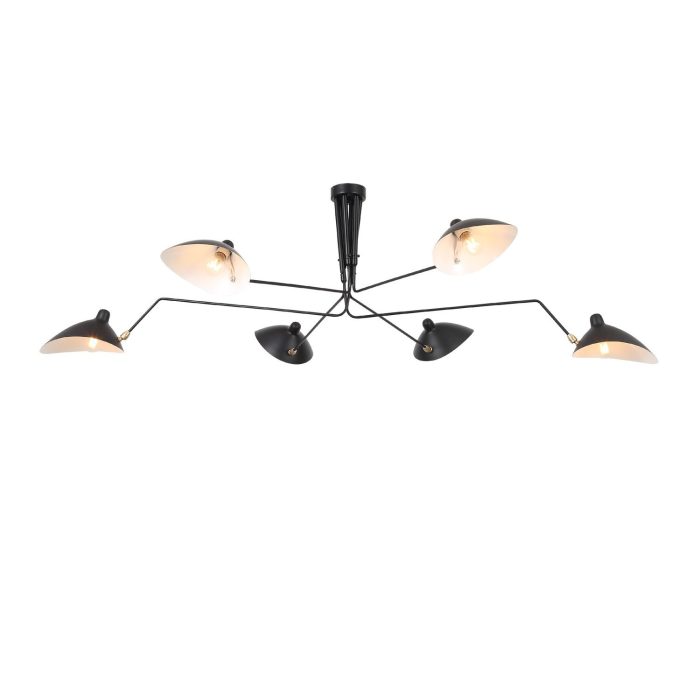 Люстра потолочная ST-Luce Черный/Черный, Белый E27 6x60W СПРУЦЦО