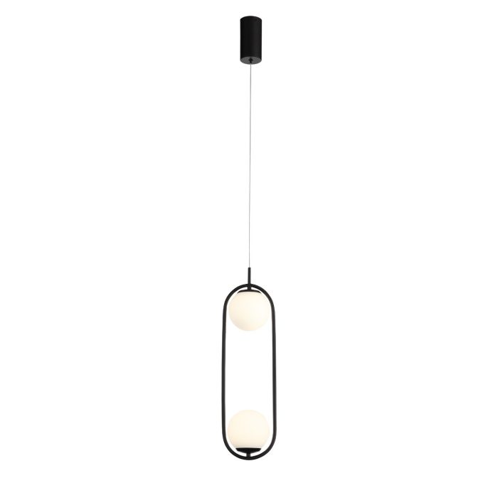 Подвес ST-Luce Черный/Белый LED 2x8W 4000K ДОНОЛО