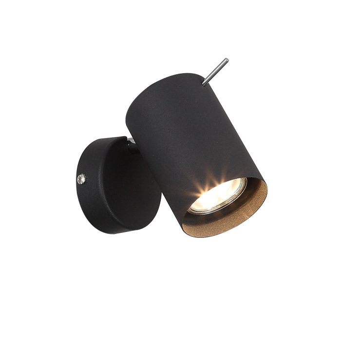 Спот ST-Luce Черный, Хром/Черный GU10 LED 1x3W Настенные светильники