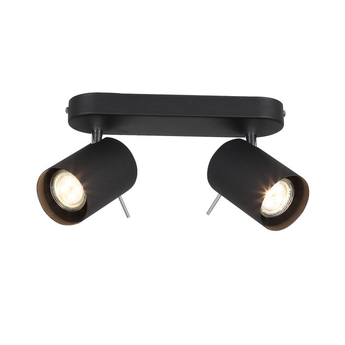 Спот ST-Luce Черный, Хром/Черный GU10 LED 2x3W Потолочные светильники