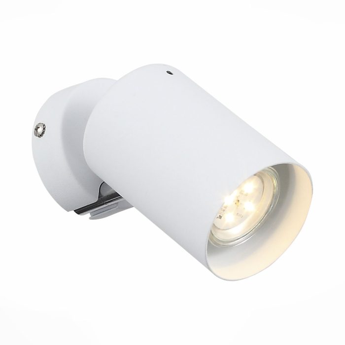 Спот ST-Luce Белый, Хром/Белый GU10 LED 1x3W Настенные светильники
