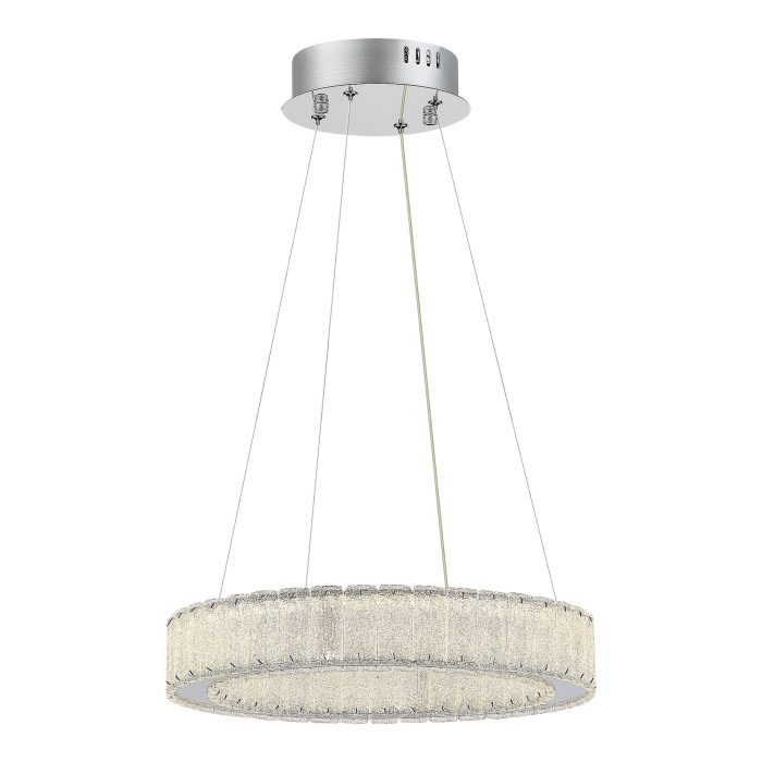 Люстра подвесная ST-Luce Хром/Хром LED 1x20W 3000K ЛАТОЦЦО