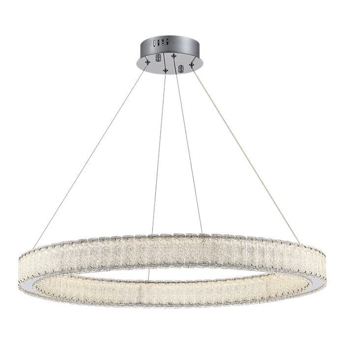 Люстра подвесная ST-Luce Хром/Хром LED 1x40W 3000K ЛАТОЦЦО
