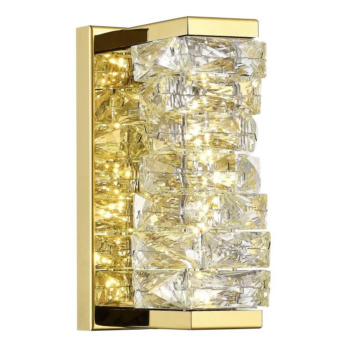 Бра ST-Luce Золотистый/Прозрачный LED 1x8W ЭСПИРА